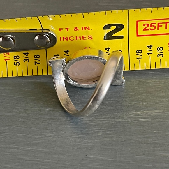 NEW ⭐️🌟⭐️ Rose Quartz Sterling Silver Ring - Picture 7 of 8